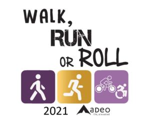 walk run or roll logo